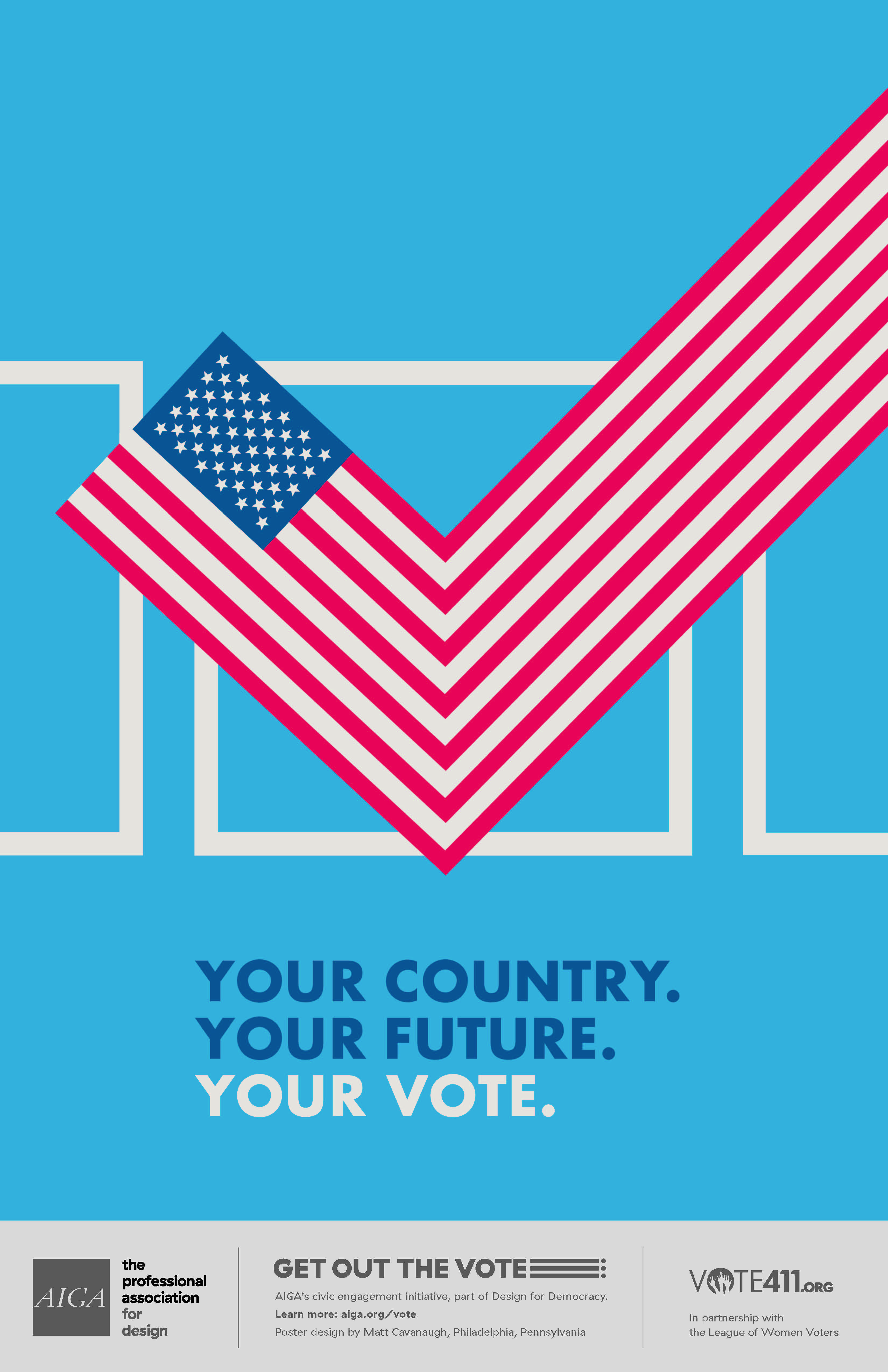 AIGA Your Vote poster sample