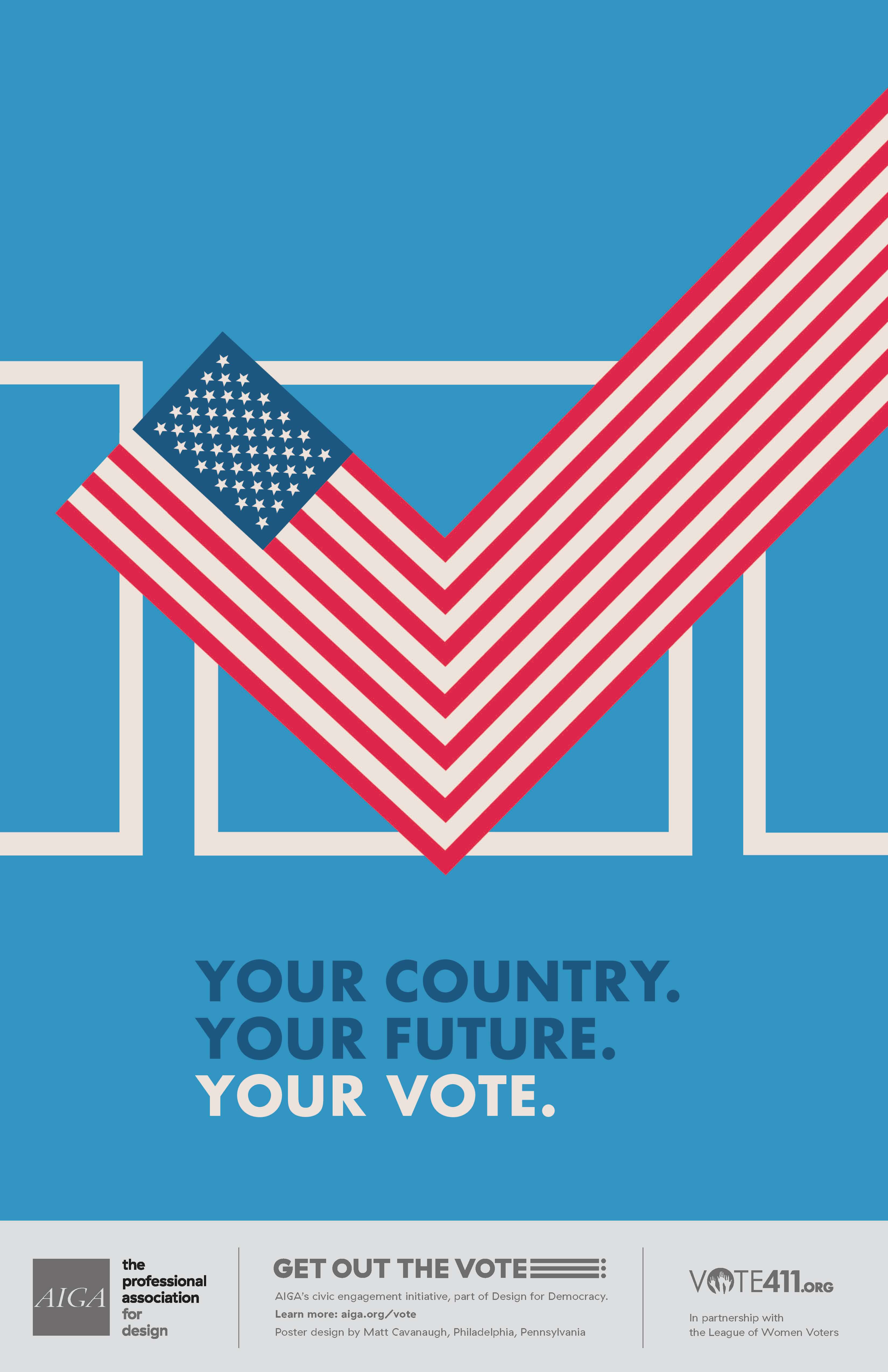 AIGA Your Vote poster sample